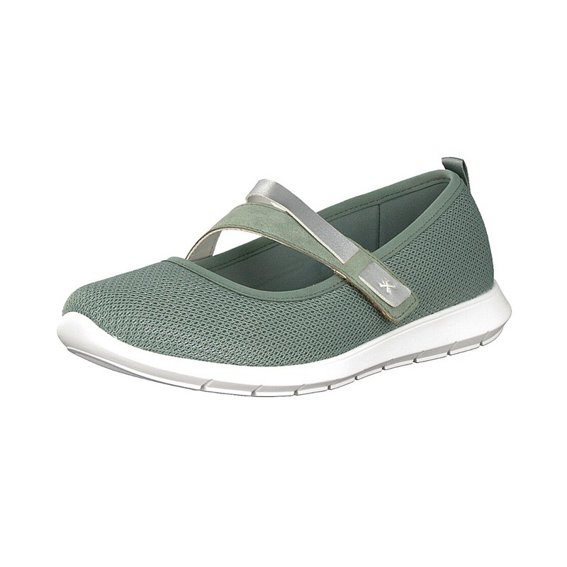 Slip On Rieker R7104-52 Para Mulher - Verdes